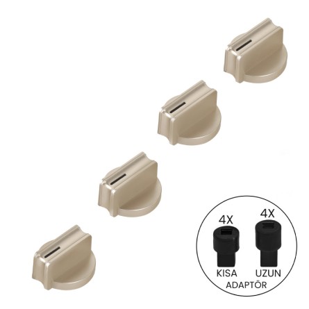 Ocak Çift Adaptörlü Gold Düğme Seti - 58316