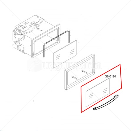 Bosch Fırın Ön Camı - 00360194